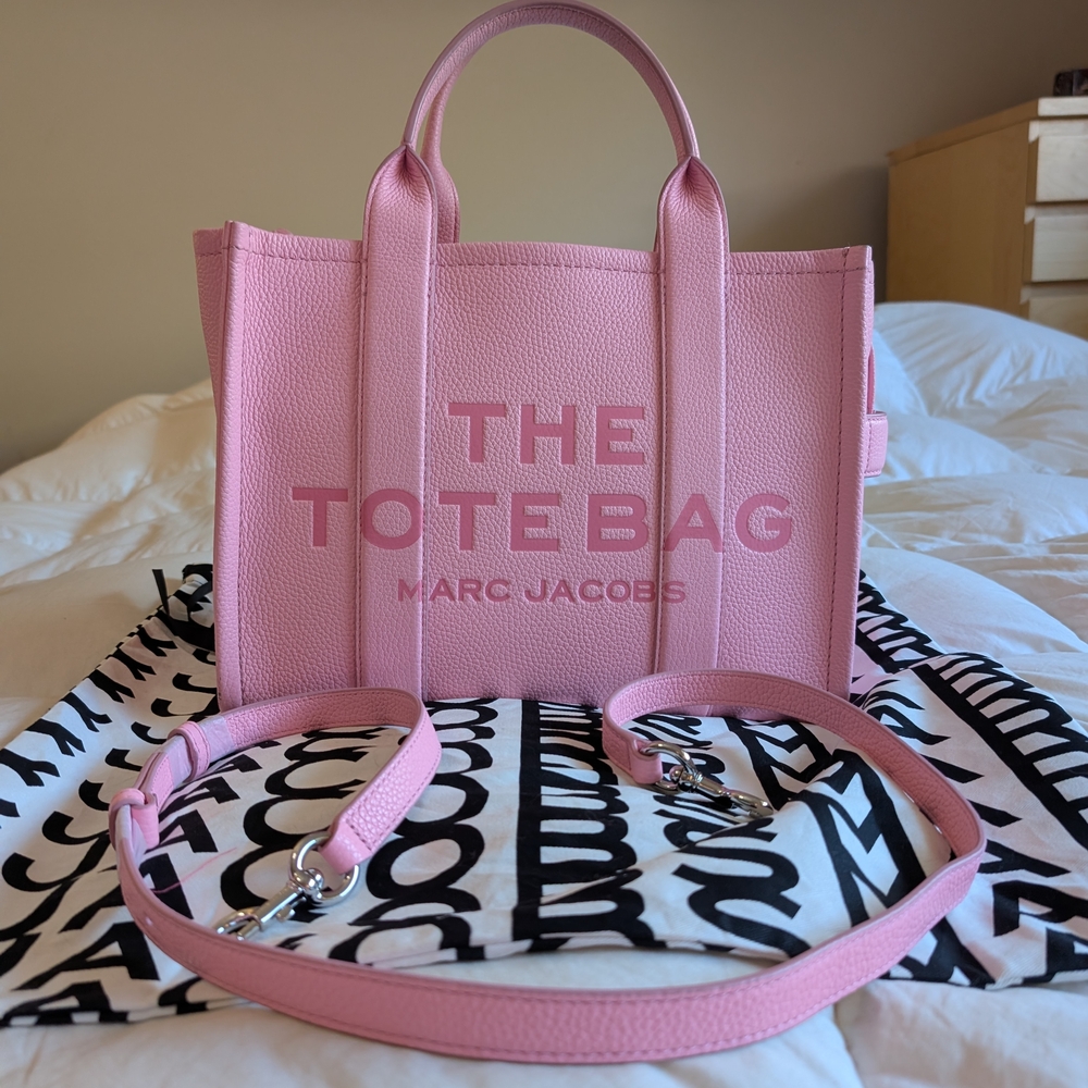 Marc Jacobs Fluro Candy Pink Tote Bag Medium